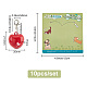 10pcs décorations de pendentif de cloche de coeur en laiton PALLOY-PH01550-2