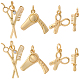 8шт 4 стиля латунные подвески&nbsp;KK-BBC0023-02A-1
