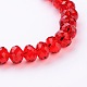 Faceted Rondelle Imitation Austrian Crystal Glass Bead Strands G-PH0009-05-6x4mm-2
