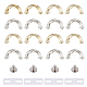 Chgcraft 16 set 4 fermagli per anelli a forma di u in lega di stile FIND-CA0007-05-1