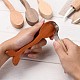 4 cuchara tallada en madera sin terminar de colores. DIY-E026-01-5