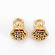 Brass Clear Cubic Zirconia Charms KK-N233-100-NF-1