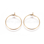 Фурнитура для сережек-колец из нержавеющей стали 304 STAS-F227-54C-G