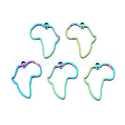 Africa Map 201 Stainless Steel Connector Charms STAS-T063-168M