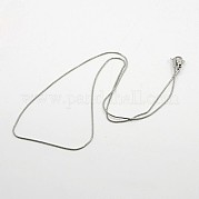 Ожерелье из цепочки-елочки для мужчин NJEW-F027-16-1mm
