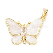 Латунные микро проложить кубического циркония подвески KK-F877-29G