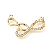 Латунные микропаве прозрачные подвески с фианитом KK-U065-12G
