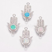 Латунные микро проложить кубических соединения циркония KK-E735-18P