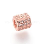 Латунные микро проложить Цирконий Европейский бисером ZIRC-S053-YS012-1