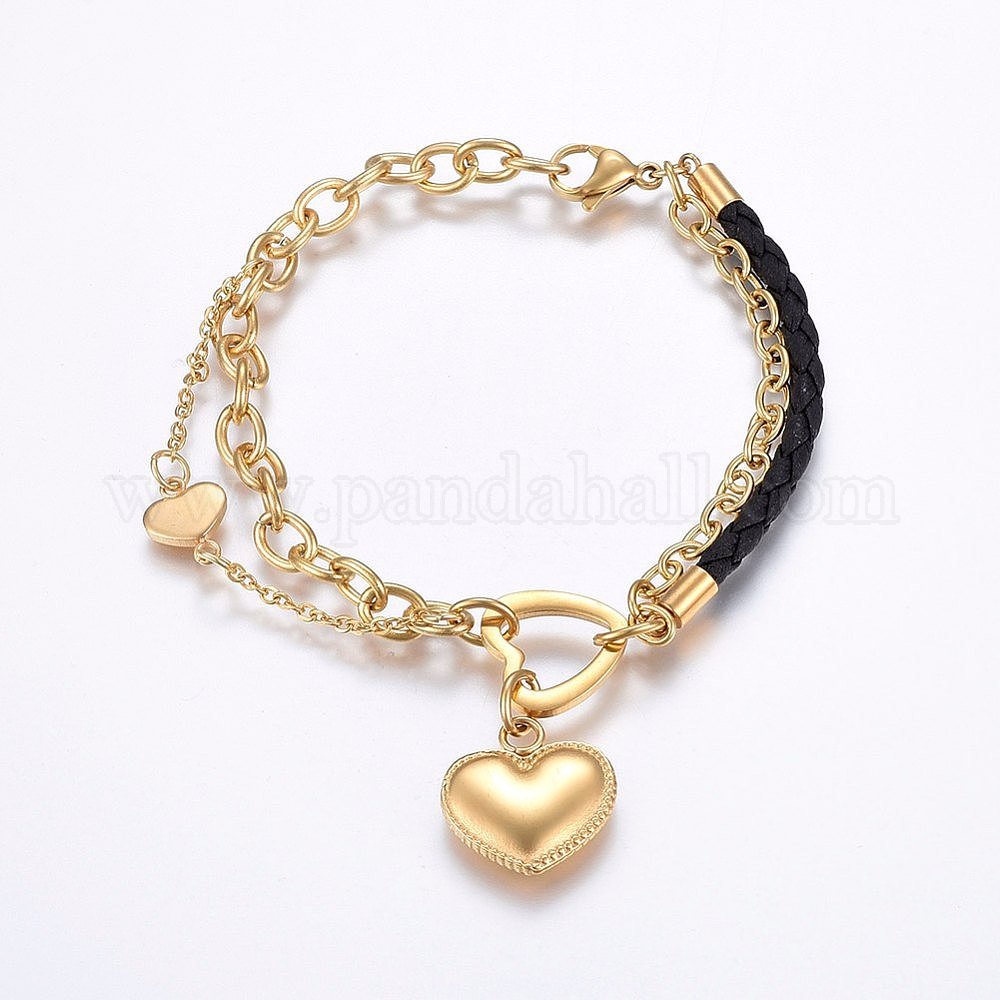 Wholesale 304 Stainless Steel Link & Charm Bracelets - Pandahall.com