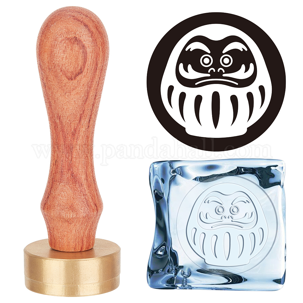 Shop OLYCRAFT Ice Stamp 1.2" Ice Cube Stamp Brass Post Ice Cube Stamp 0.47" Thick Removable
