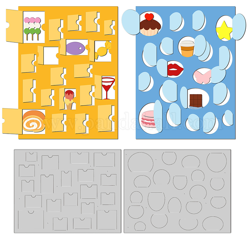 Die De Découpe Scrapbooking En Acier Carbone - Motif Puzzle 100x65mm - Pour Cartes, Albums, Décorations DIY - 4