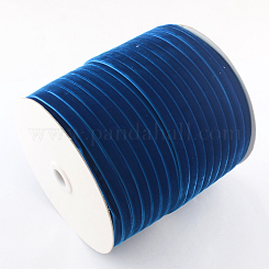 1/2 inch Single Face Velvet Ribbon, Indigo, 1/2 inch(12.7mm), about  100yards/roll(91.44m/roll)
