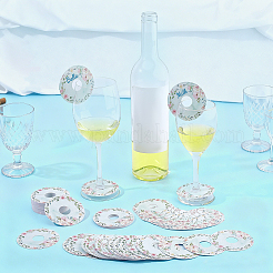 Encantos de copa de vino de papel&nbsp;DIY-WH0899-772D-14
