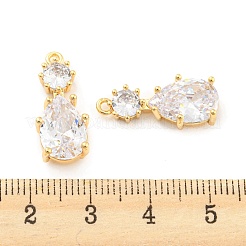 Латунь со стеклянными подвесками&nbsp;KK-Z034-01G