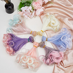 6 peluca de muñeca de lana artificial de 6 colores&nbsp;DIY-HS0002-55A