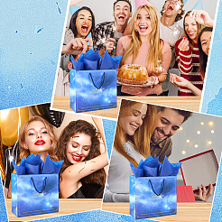 1 шт. бумажные пакеты с принтом облаков и звезд&nbsp;ABAG-SP0001-13