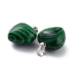 Синтетического малахита подвески&nbsp;G-I311-A32