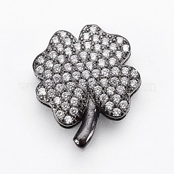 Ottone micro spianare fascini dello scorrevole zirconi&nbsp;ZIRC-G147-12-NR