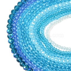 Стеклянные бусины с гальваническим покрытием &nbsp;EGLA-FS0001-42A