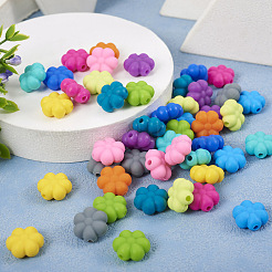 48 pz perline in silicone ecologico per uso alimentare con fiori in 12 colori&nbsp;SIL-TA0001-50