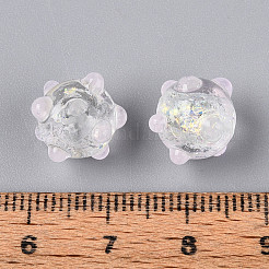 Нити из фольгированных бусин лэмпворк ручной работы&nbsp;FOIL-T008-02H