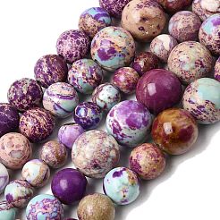 Jaspe impérial naturel brins de perles graduées&nbsp;G-A323-C03-01A