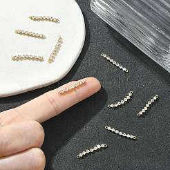 Verbindungsanhänger mit durchsichtigem Zirkonia-Pavé aus Messing&nbsp;XGRQ3P195-639G