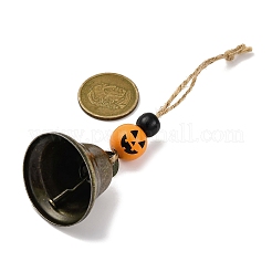 Ornements suspendus en forme de cloche en fer pour Halloween&nbsp;HJEW-JM02437