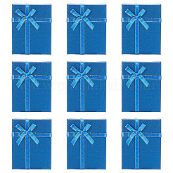 Rechteckige Aufbewahrungsboxen für Schmucksets aus Papier mit Schleife&nbsp;LS-CON-TAC0014-04E