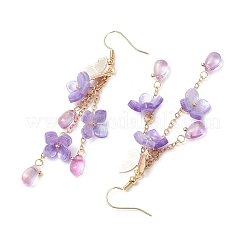 Blume Messing Ohrringe&nbsp;EJEW-TA00643-01