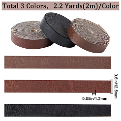 3 Rolle 3 Farben PU-Kunstlederband&nbsp;LC-GF0001-08B