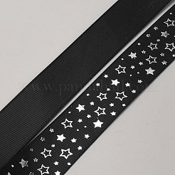 50 ярд ленты из полиэстера с тиснением в виде звезды и серебра&nbsp;OCOR-WH0091-26B