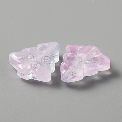 Perles de noël transparentes au chalumeau faites à la main&nbsp;LAMP-CJC0012-04G