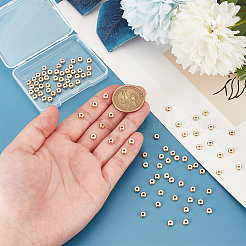 100 шт. разделительные бусины из нержавеющей стали 304&nbsp;STAS-UN0058-39