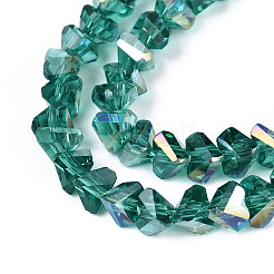 Гальванизируйте прозрачное стекло бисер нитей&nbsp;GLAA-N021-4mm-05