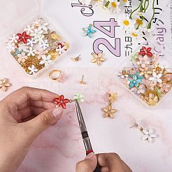 Набор для изготовления цветочных сережек и колец на палец своими руками DIY-SZ0008-48