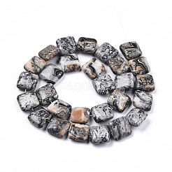 Натуральный камень-карта / камень пикассо / нити из бисера пикассо&nbsp;X-G-N326-140H