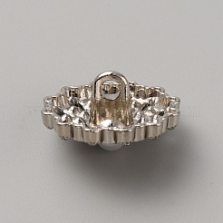 Ösenknöpfe aus Zinklegierung mit Strassen&nbsp;FIND-WH0420-21A-P