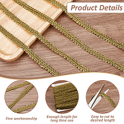 Bordure en dentelle tressée en polyester&nbsp;OCOR-WH0082-290