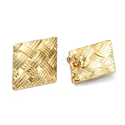 Серьги-гвоздики из нержавеющей стали 201 с ионным покрытием (IP)&nbsp;EJEW-K270-21G