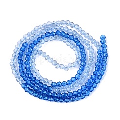 Abalorios de vidrio transparente hebras&nbsp;GLAA-N074-01A-12