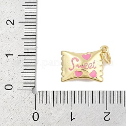 Messing Emaille Anhänger / charms&nbsp;X-KK-Q028-17A-G