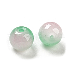 Двухцветная роспись стеклянных бусин распылением&nbsp;GLAA-L046-03