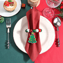 Serviettenringe aus Christbaumperlen aus Holz&nbsp;AJEW-SC00038