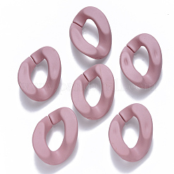 Anelli di collegamento in acrilico verniciato a spruzzo opaco&nbsp;OACR-S036-001B-I03