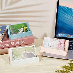 3шт 3 цвета пластиковый держатель визитной карточки&nbsp;AJEW-FG0002-84