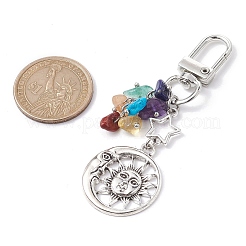 Подвески с подвесками из натуральных и синтетических драгоценных камней&nbsp;HJEW-JM01684