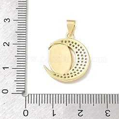 Religiöse Messinganhänger mit Mikropavé-Fassung aus klaren Zirkonia&nbsp;KK-A303-08G-02