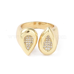 Латунные манжеты кольца перста&nbsp;LS-RJEW-H227-02G-02